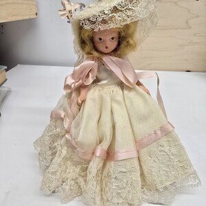 Vintage Nancy Ann Storybook Doll Frozen Legs With Wire Stand